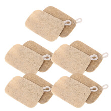 30Pcs Natural Loofah Dish Towel Khaki Multipurpose Kitchen Sponge