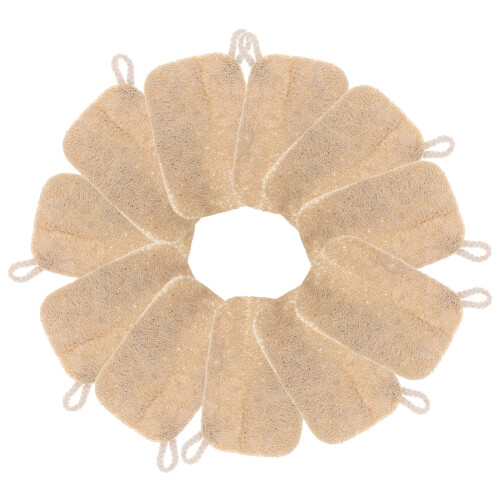 30Pcs Natural Loofah Dish Towel Khaki Multipurpose Kitchen Sponge 2