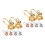 12Pièces Boucles D'oreilles Cuff Légères Pour Et 6