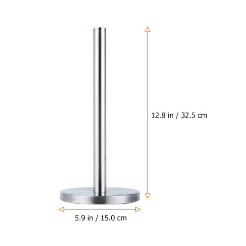 1Pièces Porte-Rouleau Papier Vertical Acier Moderne Argent 1
