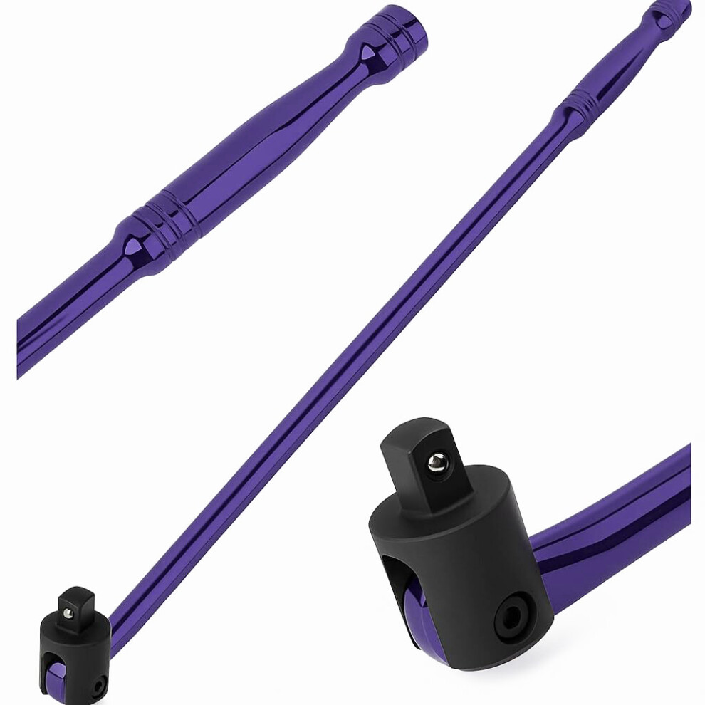 Autojack 600mm 1/2"" Breaker Bar Purple Cr-V Flexi Knuckle 500Nm Heavy Duty - Image 4