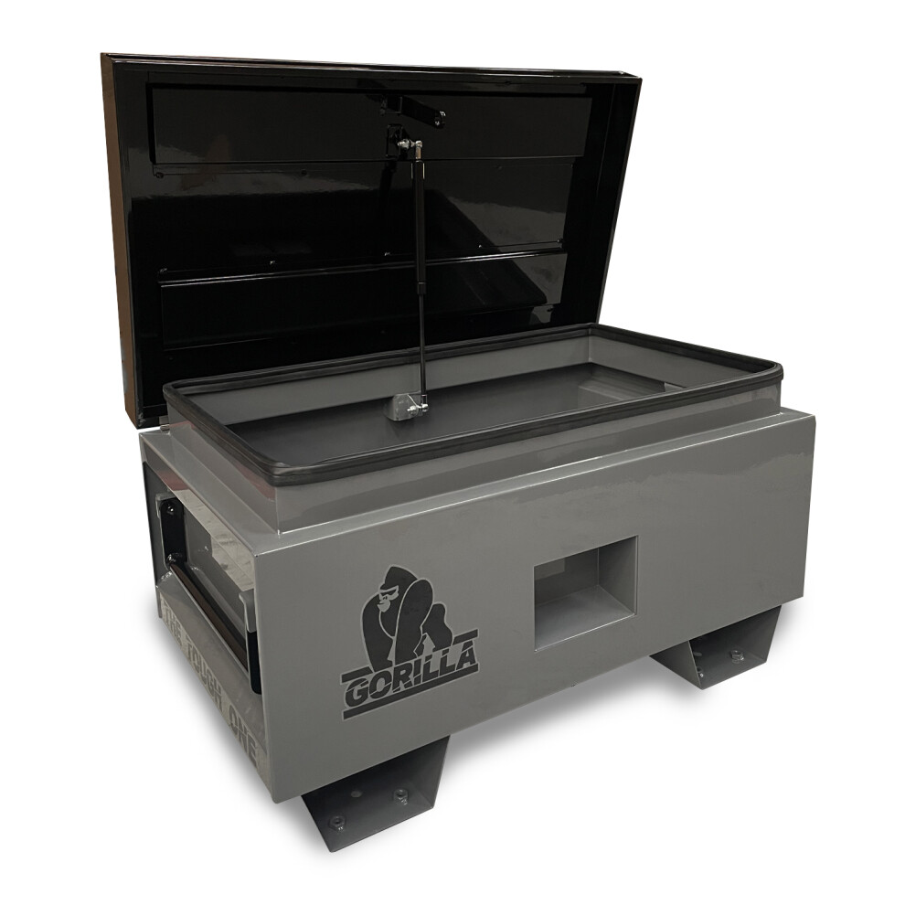 Gorilla Heavy Duty Steel Site Box 175 Litre L812 X D483 X H445mm Locking Tool Storage Chest 5060504003094