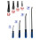 Autojack 4 Piece Pry Bar Hammer Cap Set with Angled Tips Crowbar 4