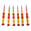 Lumberjack 6pc VDE Precision Screwdriver Set, Chrome Vanadium Steel, Phillips & Flat Head, For Electrical Work 6