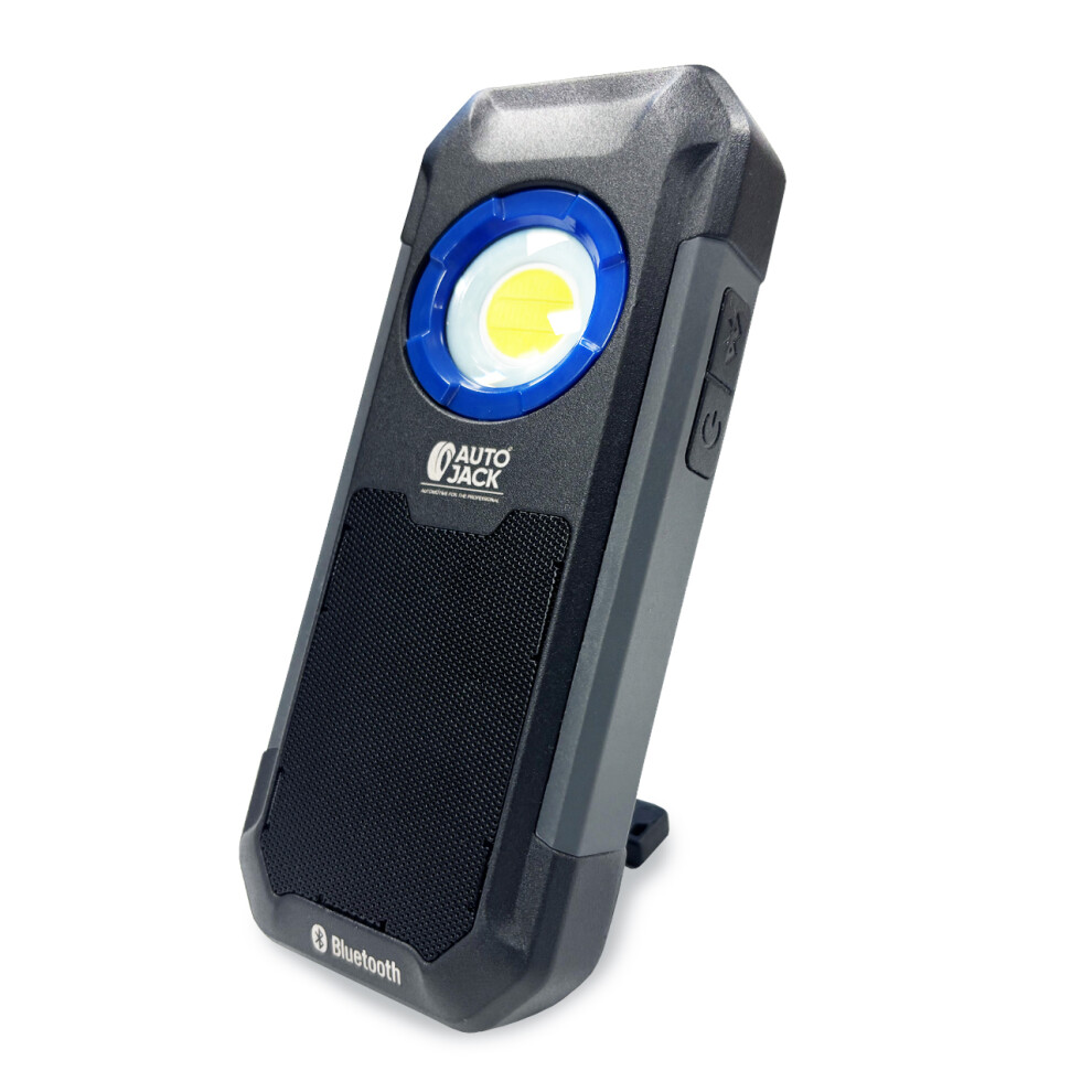 Autojack Led Work Light & Bluetooth Speaker 500Lm Rechargeable Magnetic Hanging Hook Portable Lamp 5060504004428