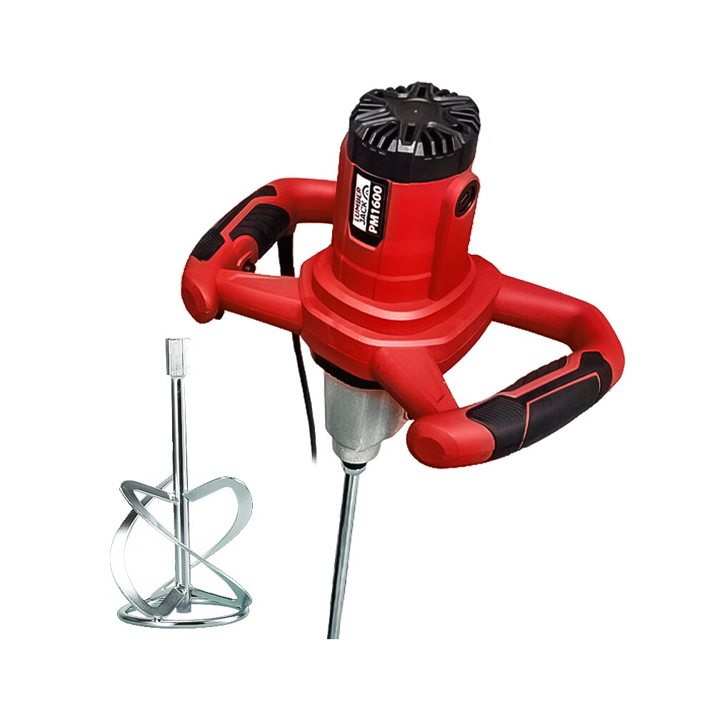 Lumberjack 1600W Paddle Mixer Variable Speed Cement Mix 5060504001861