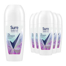 Sure Women Nonstop Protection Anti-Perspirant Roll On Acai & Jasmine 50ml, 6Pack