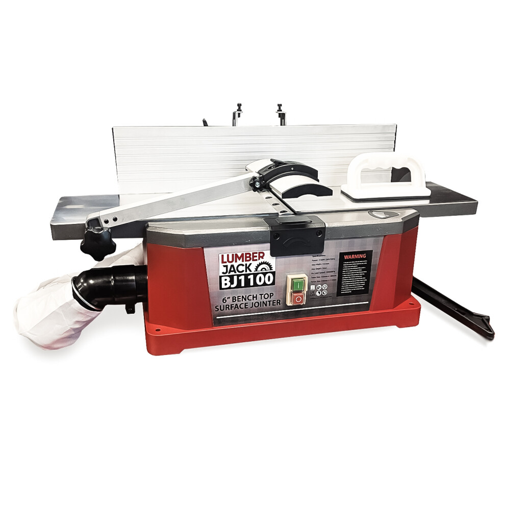 Lumberjack Jointer 6" Surface Planer 1100W 5060504002875