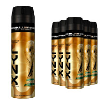 Lynx FIFA Limited Edition Fine Marshmallow Smoke Deodorant Body Spray 200ml, 6pk