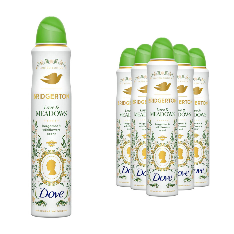 Dove (Love & Meadows) Limited Edition Deo Spray Love & Meadows Or Raspberry Rendezvous 200Ml, 6Pk