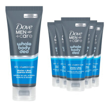 (Marine & Blue Cypress) Dove Men+Care Bamboo Aloe or Marine Cypress Whole Body Deodorant Cream 75ml, 6pk