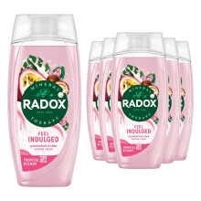 (Feel Indulged) Radox Mineral Therapy Feel Nourished, Indulged or Renewed Body Wash 225ml, 6pk