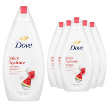 Dove Juicy Hydrate Body Wash Watermelon Moisturising Gentle Cleansing 450ml, 6pk