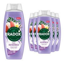 (Feel Renewed) Radox Mineral Therapy Feel Renewed or Radiant Moisturising Body Wash 450ml, 6pk
