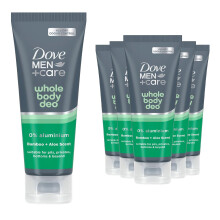 (Bamboo & Aloe Vera) Dove Men+Care Bamboo Aloe or Marine Cypress Whole Body Deodorant Cream 75ml, 6pk