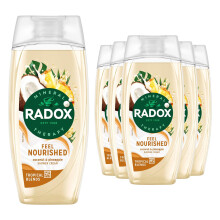(Feel Nourished) Radox Mineral Therapy Feel Nourished, Indulged or Renewed Body Wash 225ml, 6pk