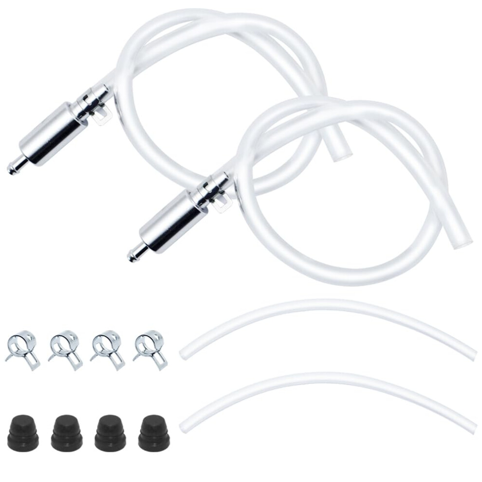 Brake Bleeder Kit With Oneway Check Valve Aluminum Hose For Motorcycle And Car Clutch (2Pc) 9070919817328