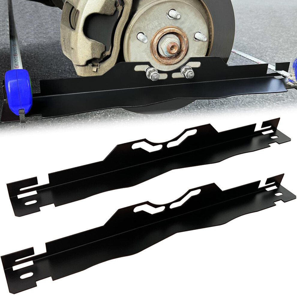 2Pcs Wheel Alignment Tool Kit, Heavy Duty Stainless Steel Toe Plates For Precise Camber Measurement 9070919817816
