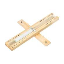 Wooden Sauna Sand Timer with Durable Polished Frame for Easy Visual Timing in Steam Rooms