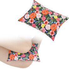 Soft Knee Pillow for Side Sleepers with Contoured Support, Hip and Back Pain Relief, Floral