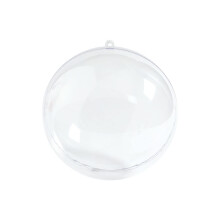 Clear Fillable Christmas Ornaments DIY Plastic Baubles for Tree Decor Weddings and Parties