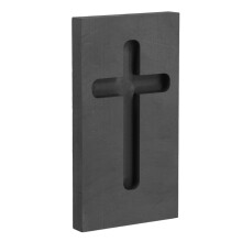 5Stk Graphit Kreuzgießform Robust Für DIY Schmuck Und Metallschmelzen