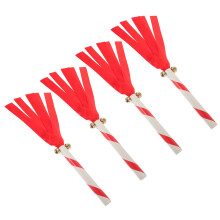 4Stk Leichte Rote Cheer Sticks PVC Für Sport Party Und Kindergarten