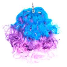 2Stk Lange Cosplay Perücke Multi Color Hochwertig Für Party Und Deko