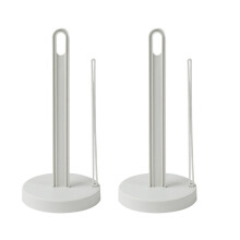 4Stk Weißer Roll Papier Support PP Mittelstange Und