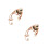 2Pièces Boucles Ear Wrap Rose Gold Clip-on Accessoires Mode 4