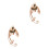 2Pièces Boucles Ear Wrap Rose Gold Clip-on Accessoires Mode 7