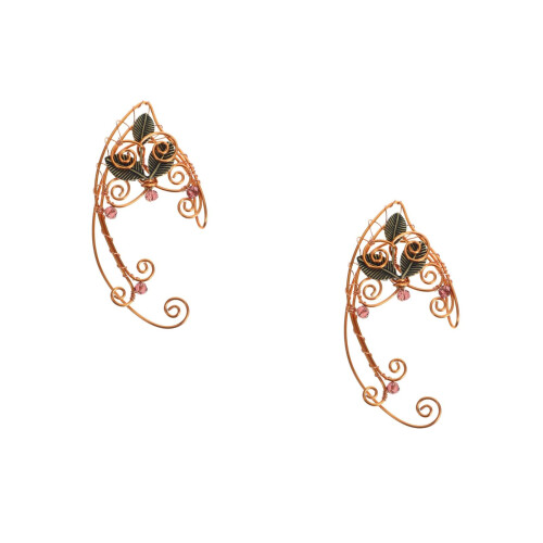 2Pièces Boucles Ear Wrap Rose Gold Clip-on Accessoires Mode 1