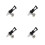 4Pcs Stainless Steel Beverage Dispenser Replacement Spigot 5