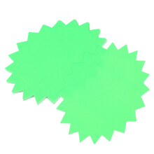 Étiquettes Prix Explosion Vert Boutique Promo