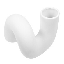 twist-shaped ceramic vase for dried flower arrangement modern decor