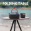 1Ensemble Table Camping Pliante Aluminium Portable Colorée Résistante 3