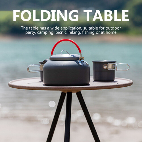 1Ensemble Table Camping Pliante Aluminium Portable Colorée Résistante 2