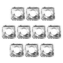 60pcs heat resistant aluminum foil stove covers, oil proof square liners