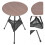 1Ensemble Table Camping Pliante Aluminium Portable Colorée Résistante 10