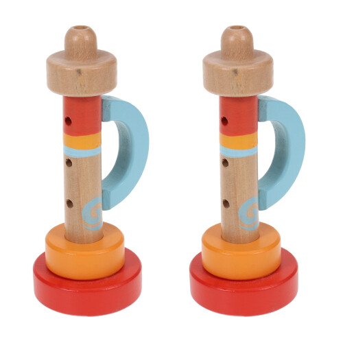 2 Pièces Instruments De En Bois Jouet Éducatif Pour Enfant 1