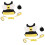 2Ensembles Laisse Harnais Anti- Ajustable 6