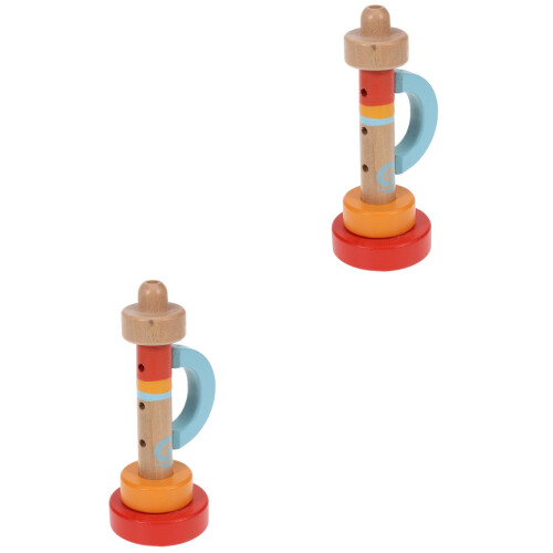 2 Pièces Instruments De En Bois Jouet Éducatif Pour Enfant 2