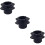 6Pièces Anneau Antidérapant Micro Microphone Silicone Noir Usage 9