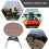 1Ensemble Table Camping Pliante Aluminium Portable Colorée Résistante 7