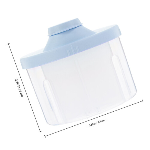 2Pièces Conteneurs Lait Poudre PP Sous Compartiments Faciles Usage 1