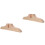 2Pièces Accessoires De Support En Bois Khaki Pour Diviseur D'espace 4