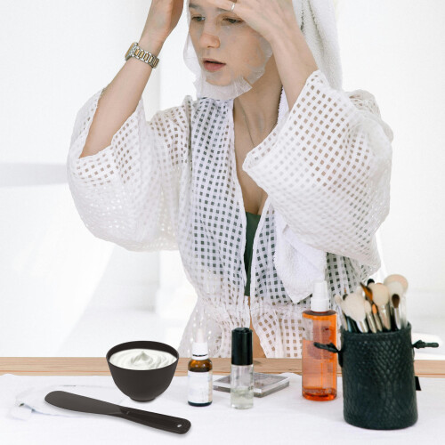 4 Ensembles Bol À Mélanger Facial Et Bâtonnet 1