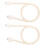10Pièces Fixations De Rideaux En Polyester Beige Pour Usage 1