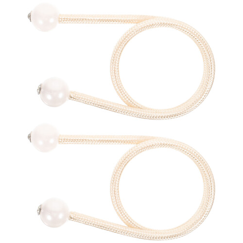 10Pièces Fixations De Rideaux En Polyester Beige Pour Usage