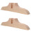 2Pièces Accessoires De Support En Bois Khaki Pour Diviseur D'espace 5